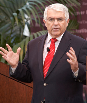 Russell Roberts and John Taylor (above) discuss &quot;Economic Policy 