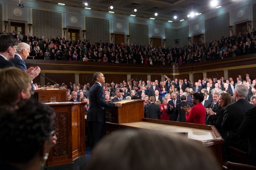 SOTU6 President Obama in the House Chamber