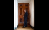 President Obama Listens Through A Door