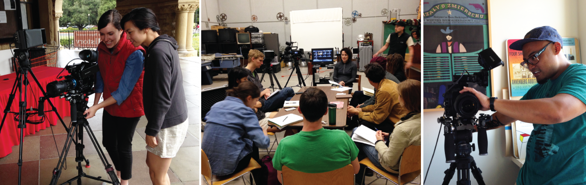 doc film students with cameras and in class