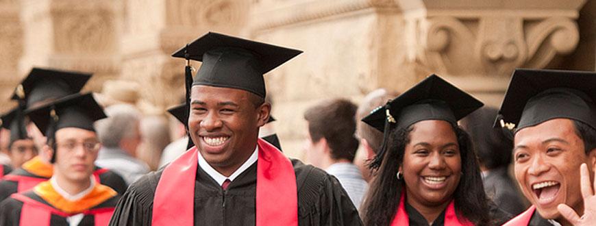 Students after Baccalareate ceremony