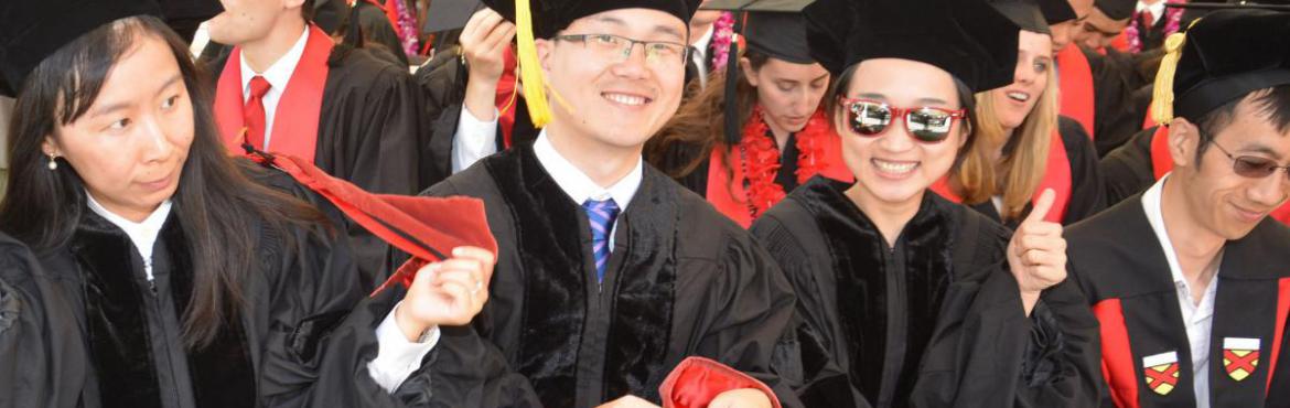 Students at Stanford Commencement Ceremony