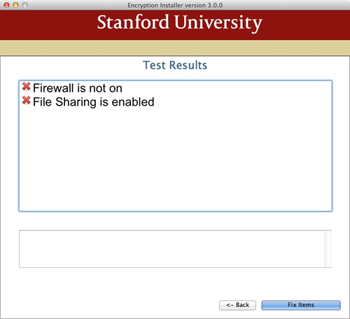 test results with problems