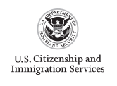 U.S. department of homeland security seal U.S. citizenship and immigration services