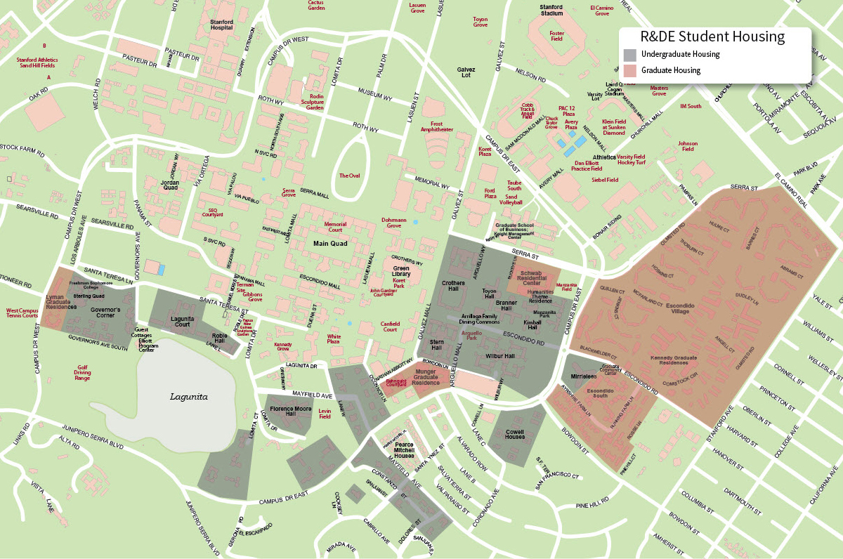 R&DE Student Housing map