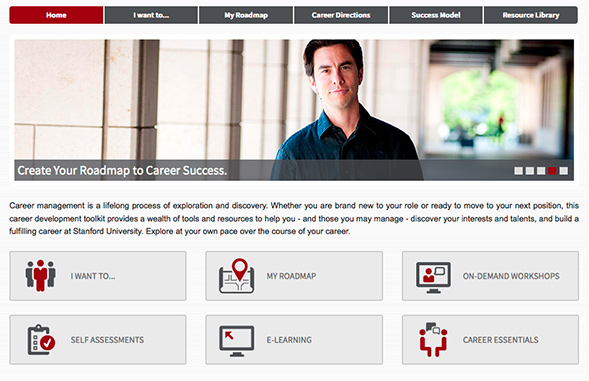 Screenshot of Career Guidance Website
