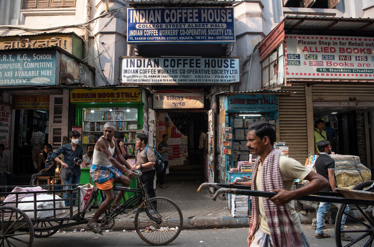 The Indian Coffee House in Kolkata, India, has a storied history as a place for intellectuals to gather, and debate.