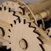 From Renaissance machine course - close up of wooden gears.