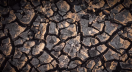 Dry lakebed of California's San Luis reservoir