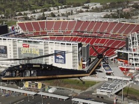 CBP Patrols Airspace at the Site of Super Bowl 50