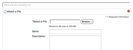 screenshot of CAP file sharing