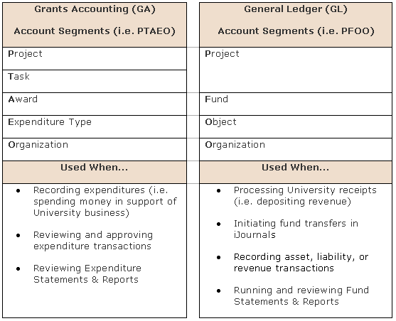 Stanford's Chart of Accounts Structure Graphic