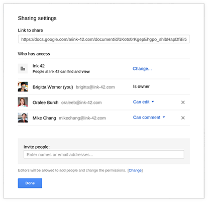 Google Drive for Work – příklad sdílení a spolupráce