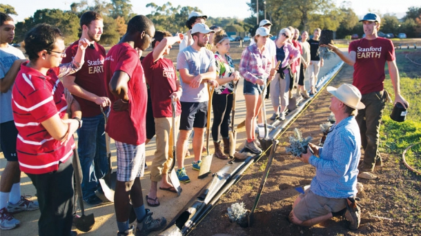 Students at the O'Donohue Farm