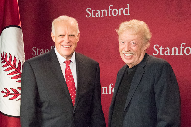 John Hennessy and Phil Knight 