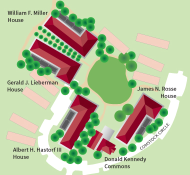 Map of Kennedy Graduate Residences