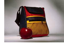 lunch bag with apple
