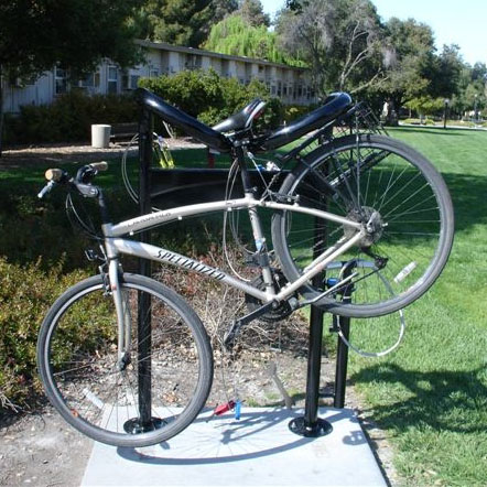 Bicycle Repair Stand at Galvez Mall and Escondido Rd.