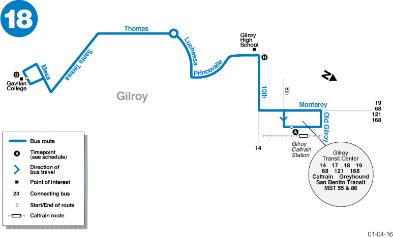 Route 18 Map