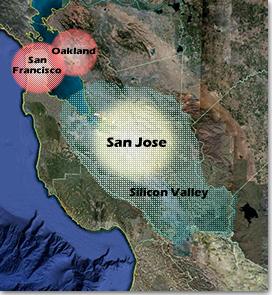 Map of San José area