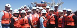 Group photo at a Bay Bridge Tour organized by BSA