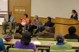 People speaking at Staff Groups' Retirement Forum 2014