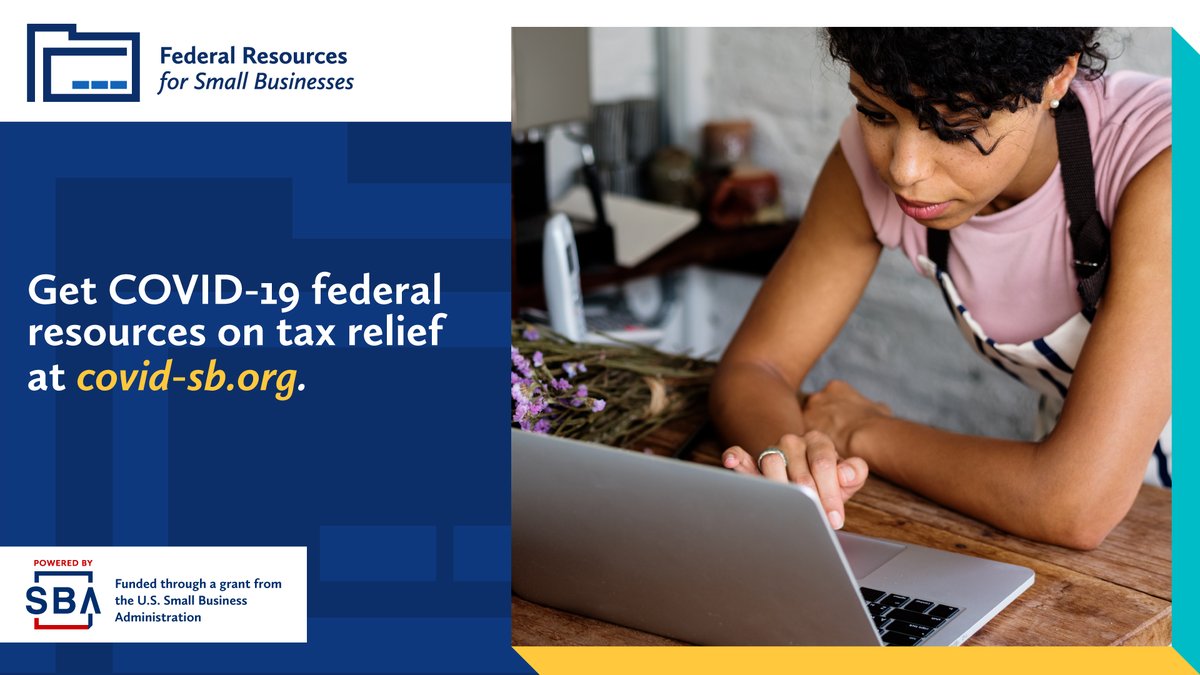 Get COVID-19 federal resources on tax relief at covid-sb.org. 