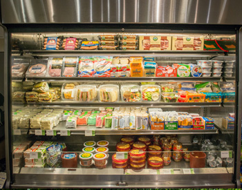 The Munger Market offers a large selection of Grab and Go items like sandwiches, wraps and more. 