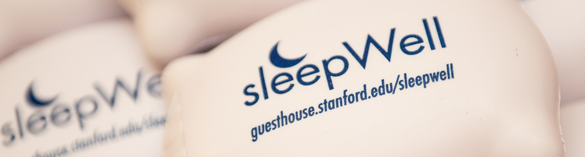 SleepWell logo pillows