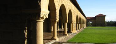 Photo of an arcade in the quad