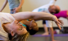 photo of people during a yoga class