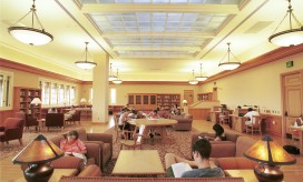 photo of people studying in the library