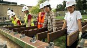 Stanford students building a home