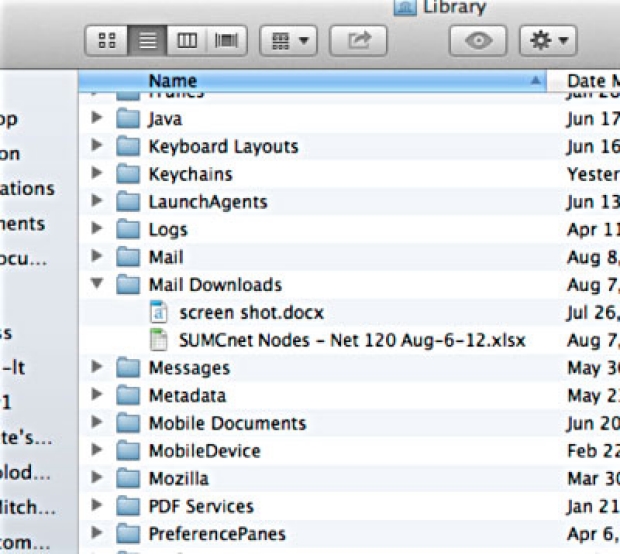  Mail Downloads Folder