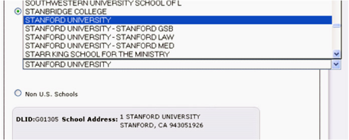 Stanford University option