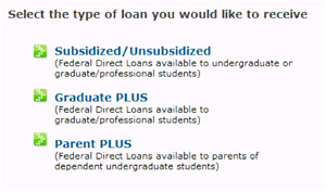 Loan type options