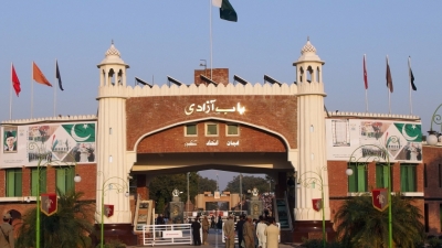 Gate at the border between India and Pakistan