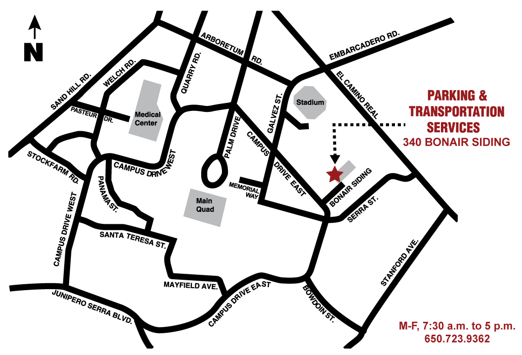 Map showing location of P&TS