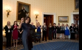 First Lady Michelle Obama greets Counselor of the Year Finalists