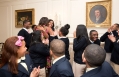 First Lady Michelle Obama Greets Students from Orchard Gardens in Boston