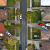 aerial view of houses