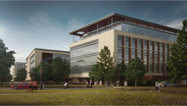 Rendering of the Stanford Redwood City campus