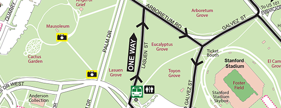 section of Bus Parking Map