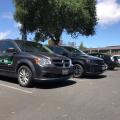 vanpool van in parking lot