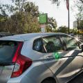 Zipcar parked on east campus