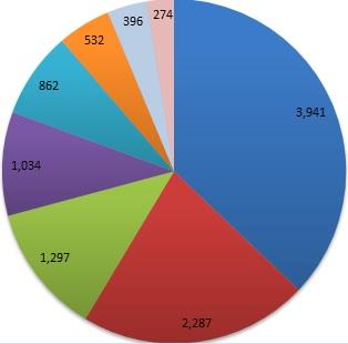 Number of Activities Reported, 2013