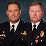 Photo: Police Chief John Edwards and retired Lieutenant Brian Murphy