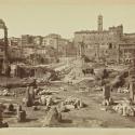 An image of the Roman Forum in the 19th century.