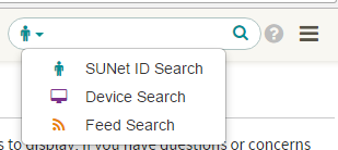 MyDevices search field for administrators