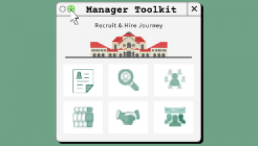 graphics and icons representing content in the Manager Toolkit